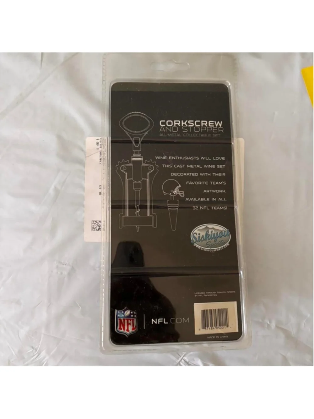 NFL Carolina Panthers corkscrew and stopper set #panthers #wine#carolinapanthers